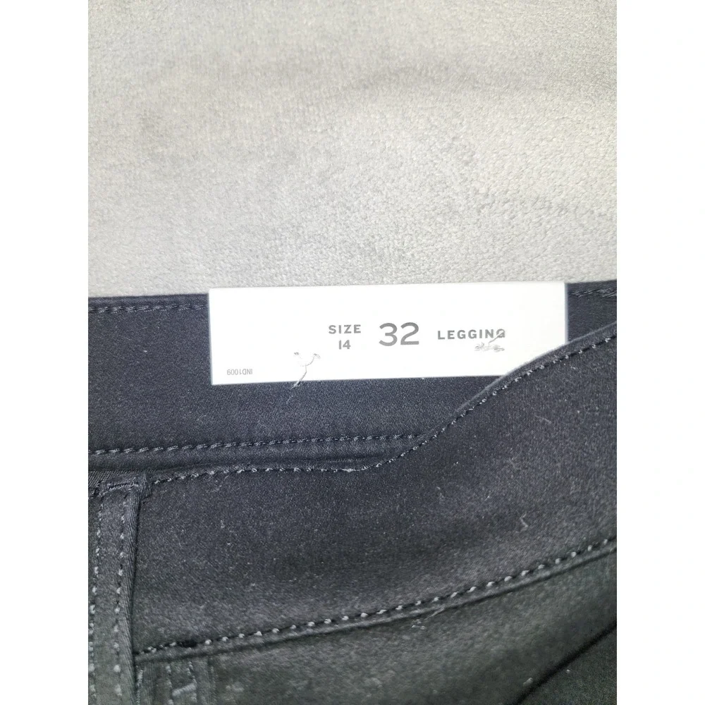 LOFT Women's Black Legging Pants Size 14 / 32 Skinny Stretch NWT